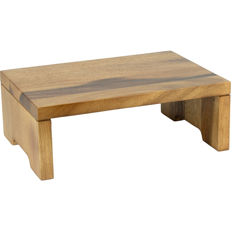 Acacia rectangular buffet stand 24.9x21.2cm