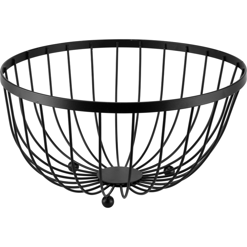 Charm round fruit bowl "Black" 25x14cm