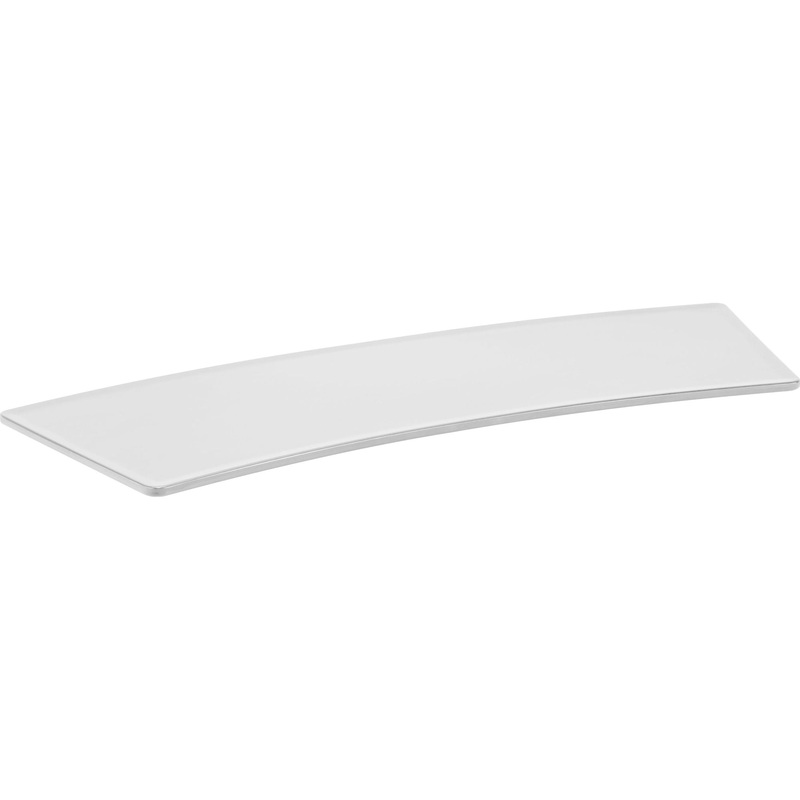 Curved melamine stand white 46cm