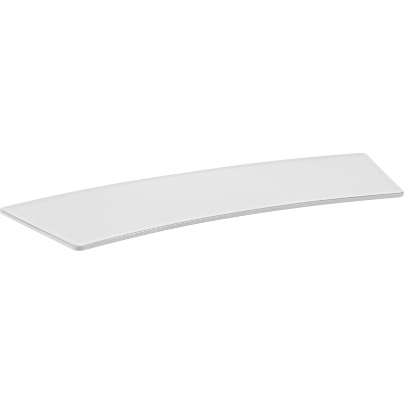 Curved melamine stand white 56cm