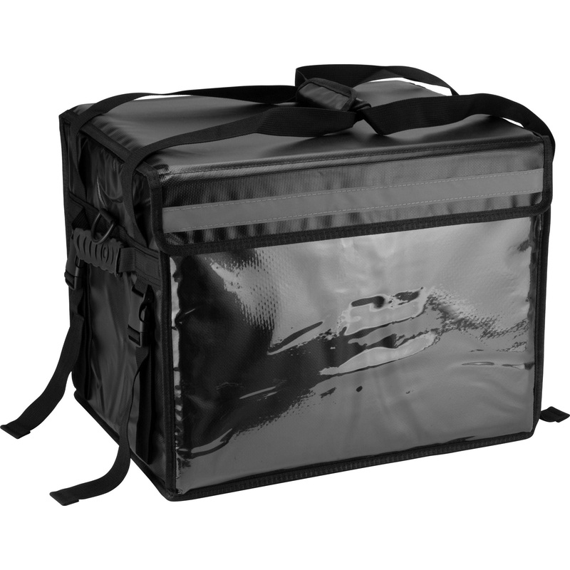 Insulated food delivery bag black 44x34x34cm