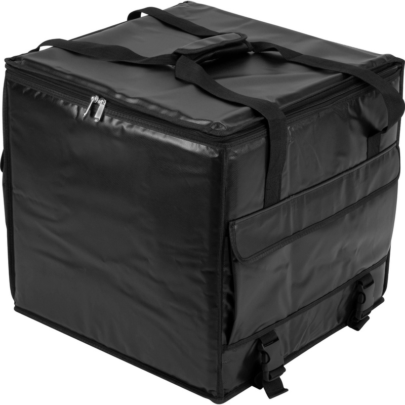 Insulated food delivery bag black 47x47x45cm