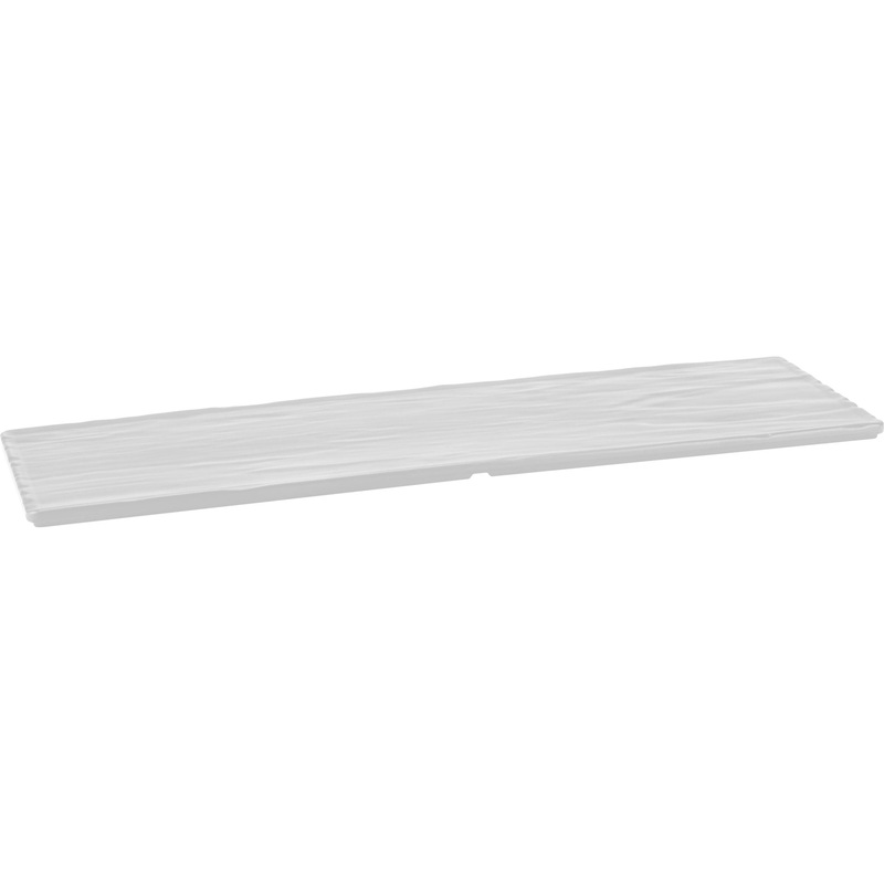 Melamine stand "Stone Gloss" white 64.5x19cm