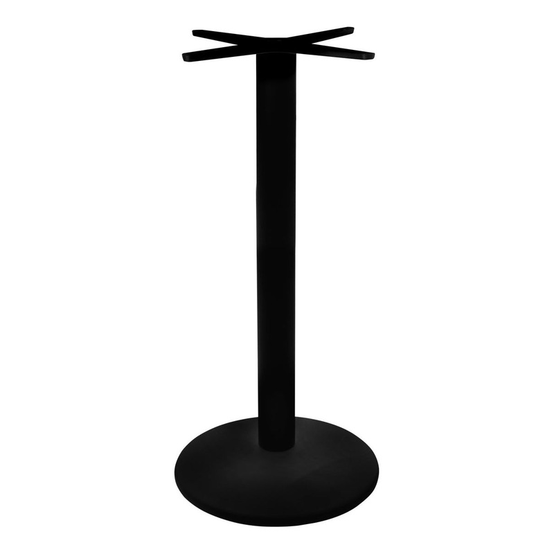 Metal table stand for square/round table black 43cm