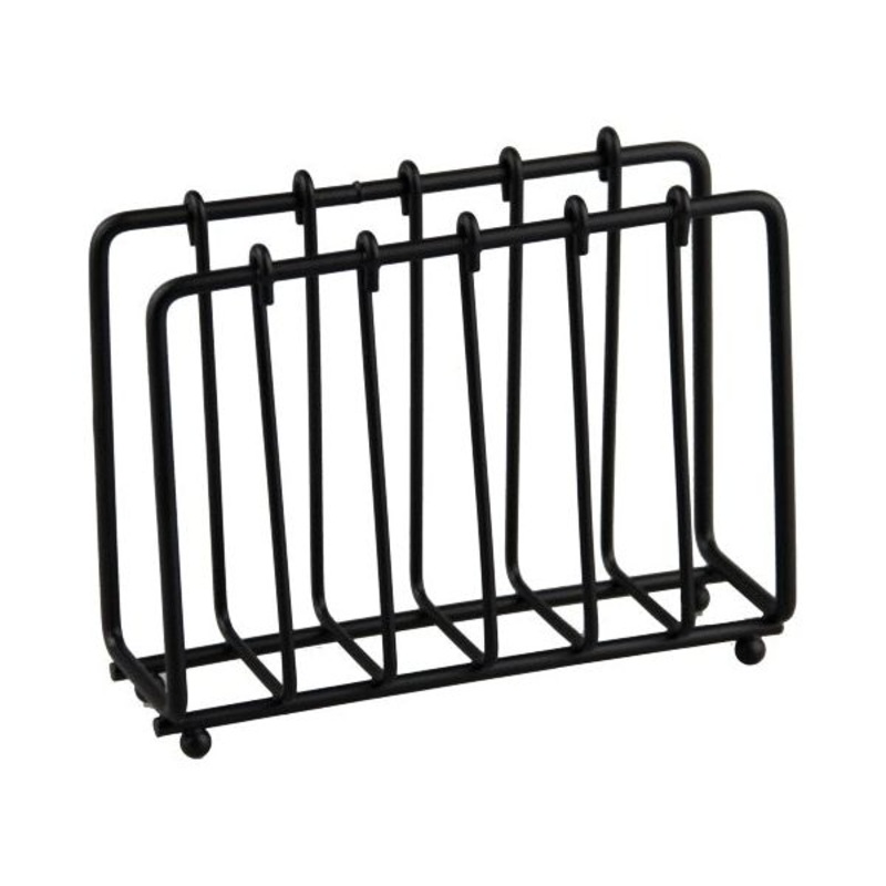 Napkin holder "Old School" black 13x4.5cm