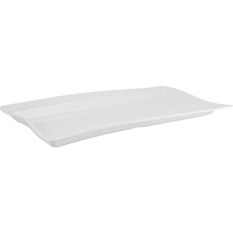 Rectangular melamine serving platter 53cm