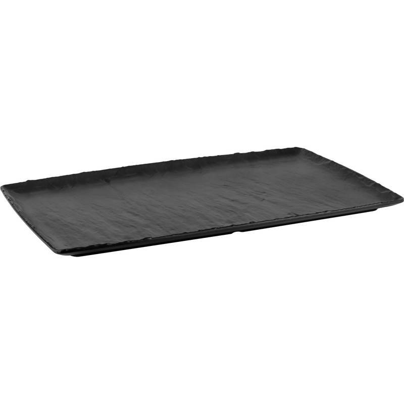 Rectangular platter "Polaris" black GN 1/1