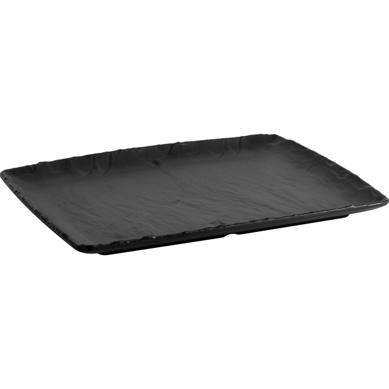 Rectangular platter "Polaris" black GN 1/3