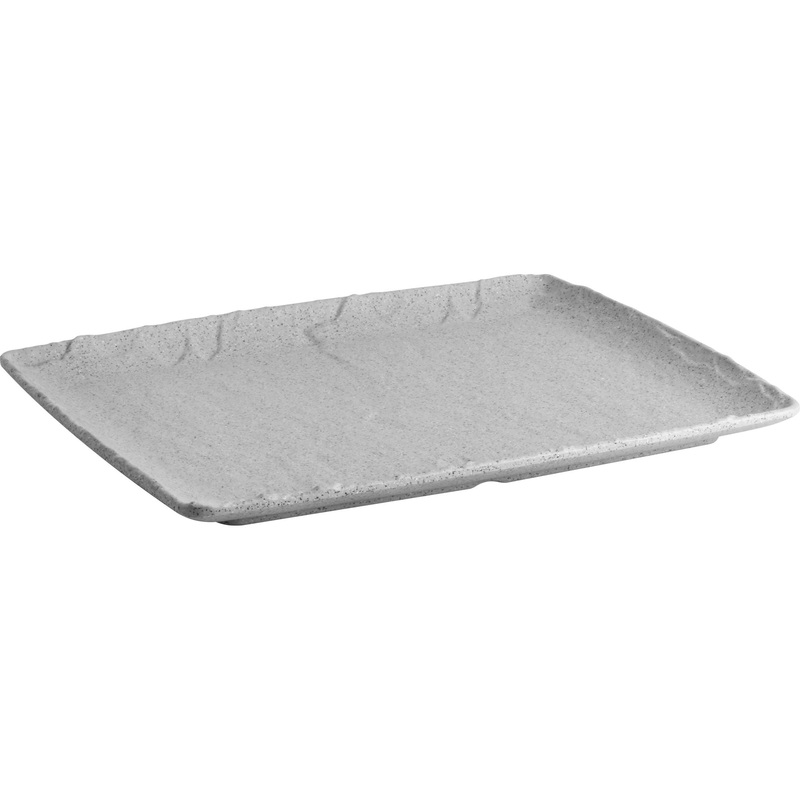 Rectangular platter "Polaris" grey GN 1/2