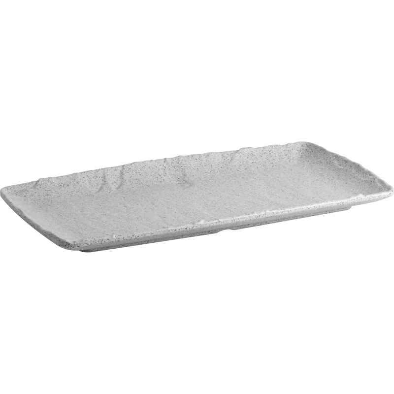 Rectangular platter "Polaris" grey GN 1/3