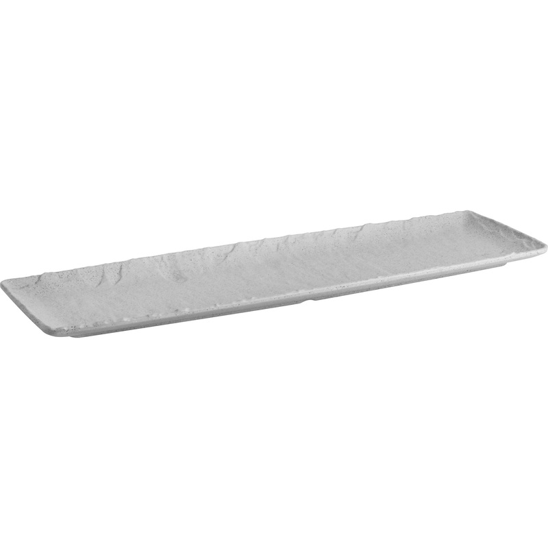 Rectangular platter "Polaris" grey GN 2/4