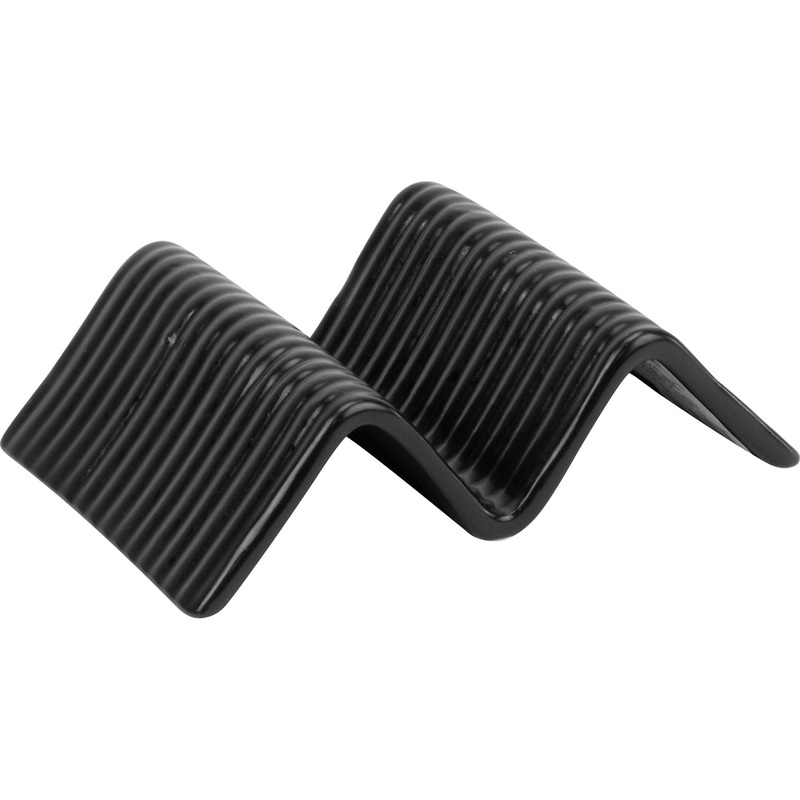 Street Food single taco stand "Black" 14.9x10.4cm