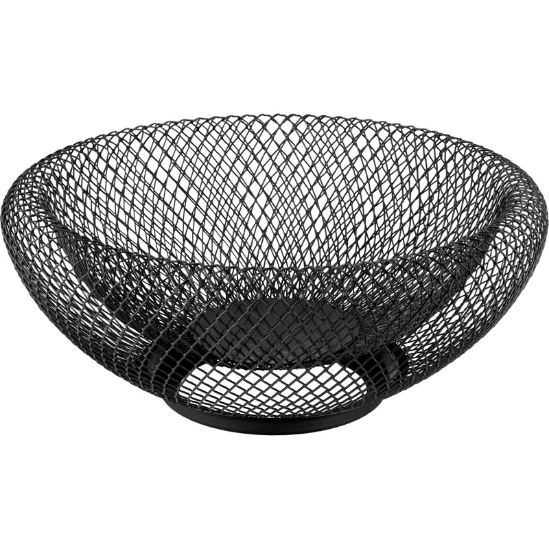 Wicked round fruit bowl "Black" 25x13cm
