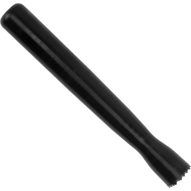 Bar muddler with netted head black 21cm