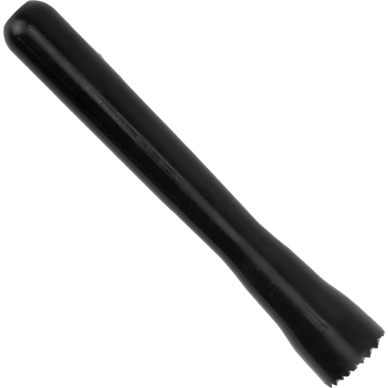 Bar muddler with netted head black 24cm