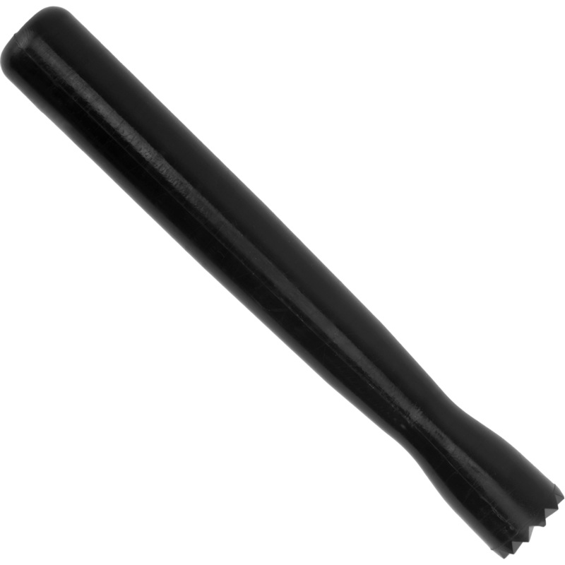 Bar muddler with triangular head black 21cm