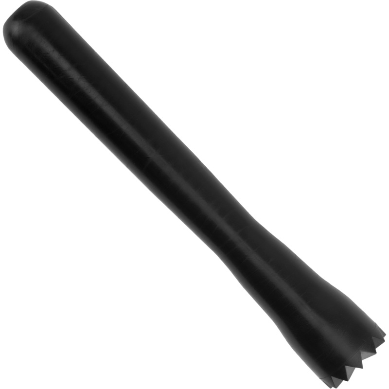 Bar muddler with triangular head black 24cm