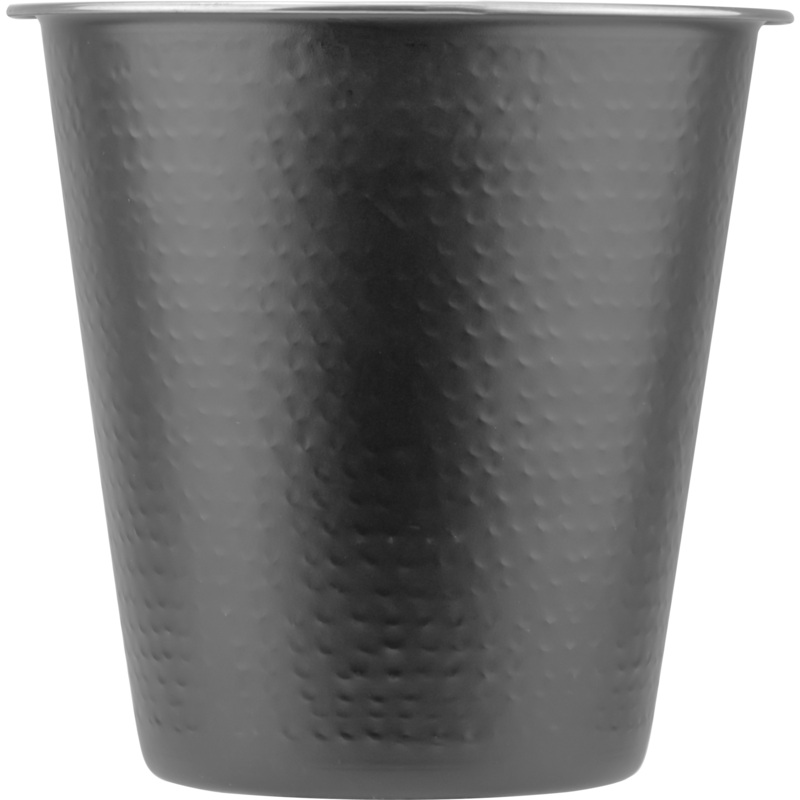 Champagne bucket "Hammered" black 4.8 litres