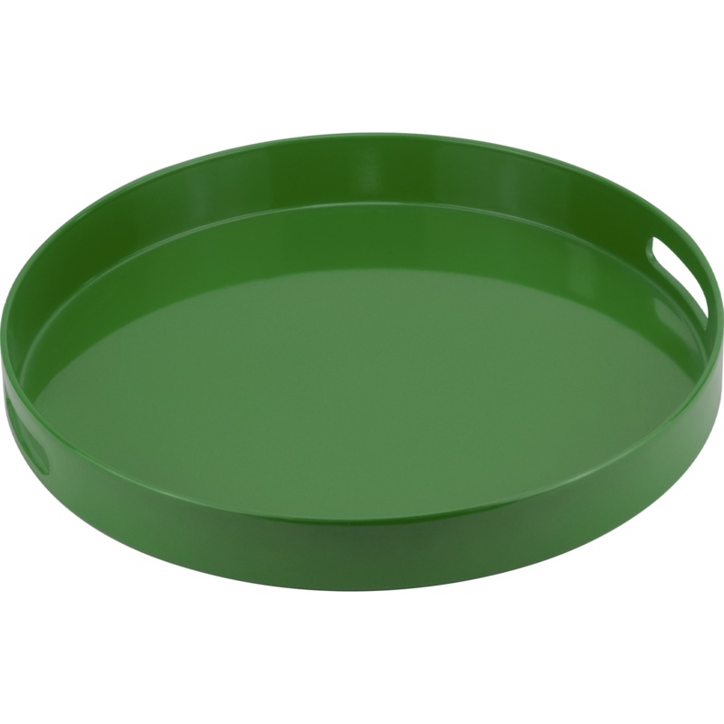Deep serving tray green 37.5cm