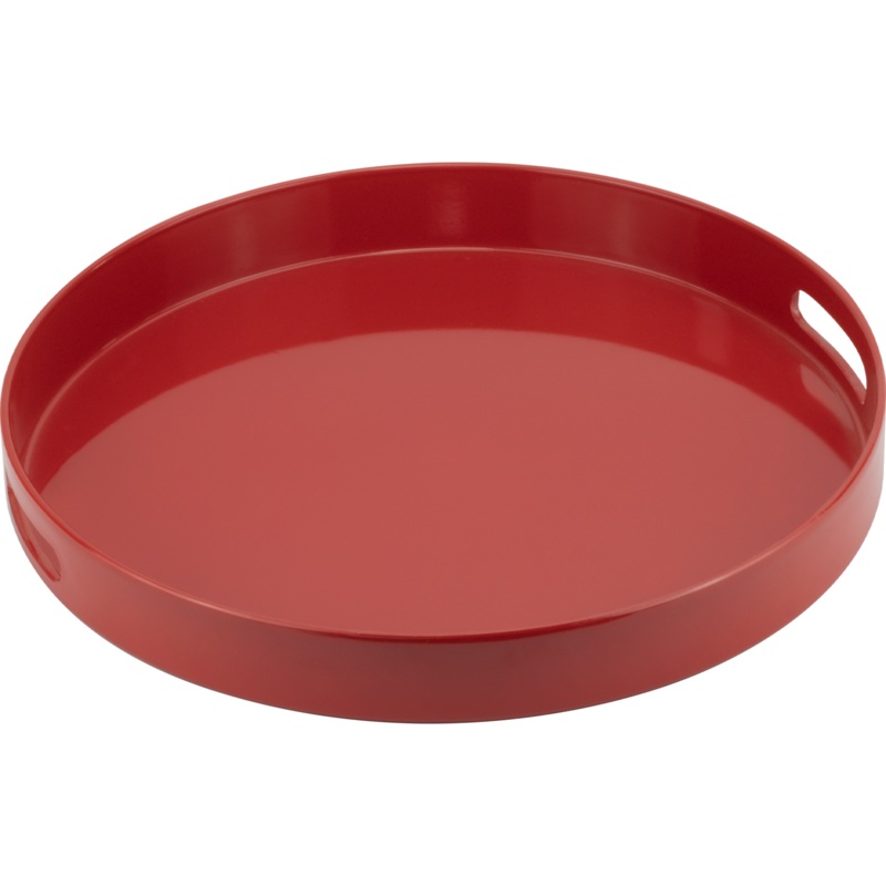 Deep serving tray red 37.5cm