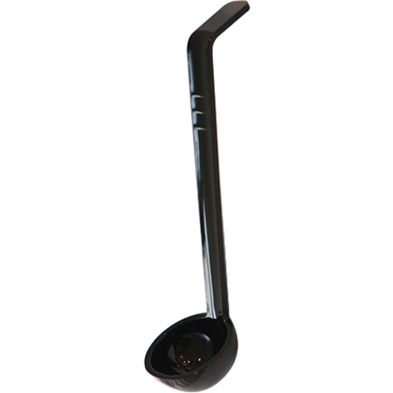 Polycarbonate one piece ladle black 33cm