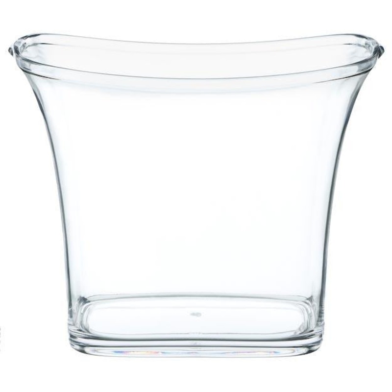 Rectangular acrylic cooler bucket 6 litres