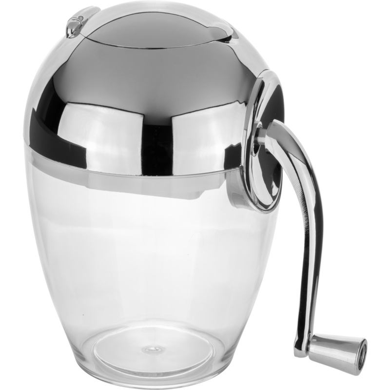 Round hand operated ice crusher