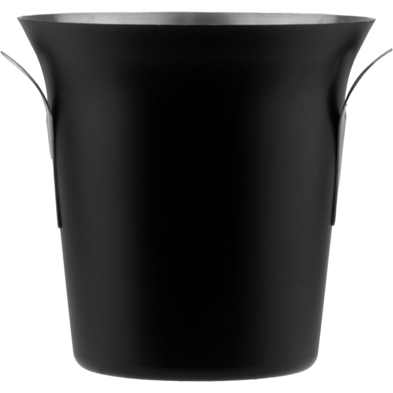 Stainless steel ice bucket "Royal" black 13.5cm