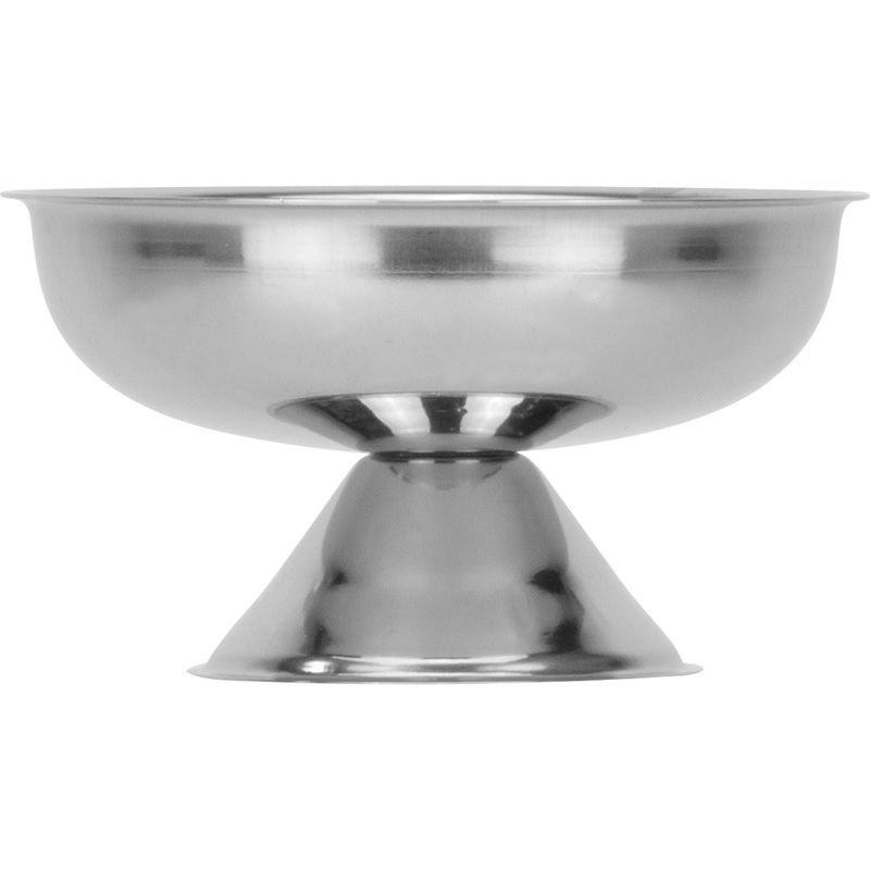 Stainless steel ice cream cup "Delux" 10cm