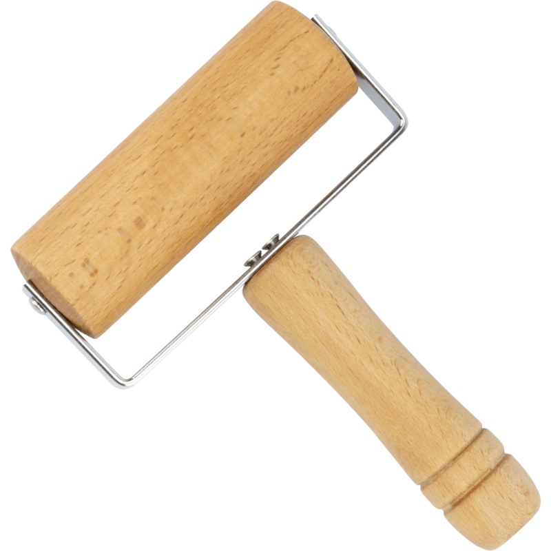 Wooden pizza dough hand roller