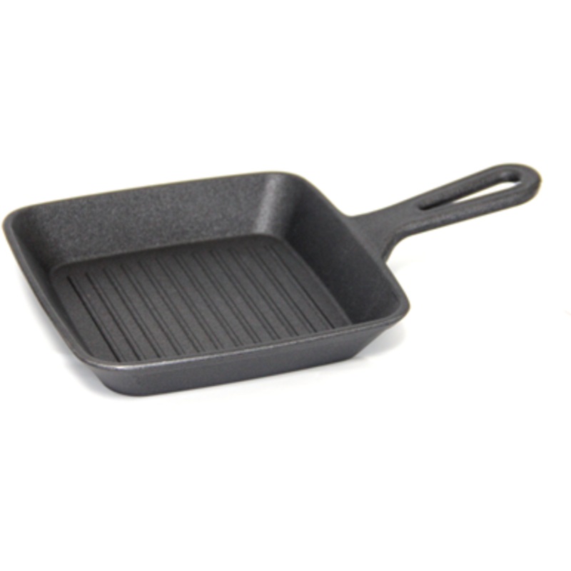 Hella Aluminium Square Mini Frypan "Matte Black" for Serving 16cm