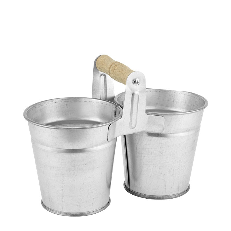 Old Fashioned Two Mini Serving Buckets 10cm