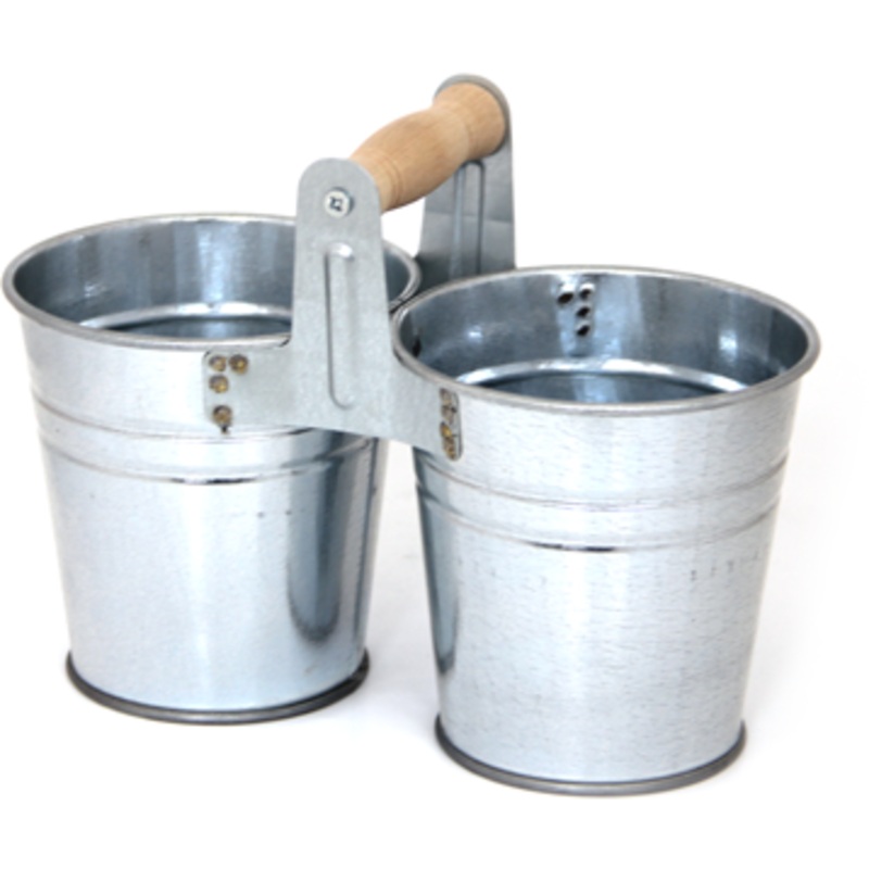 Old Fashioned Two Mini Serving Buckets 11cm