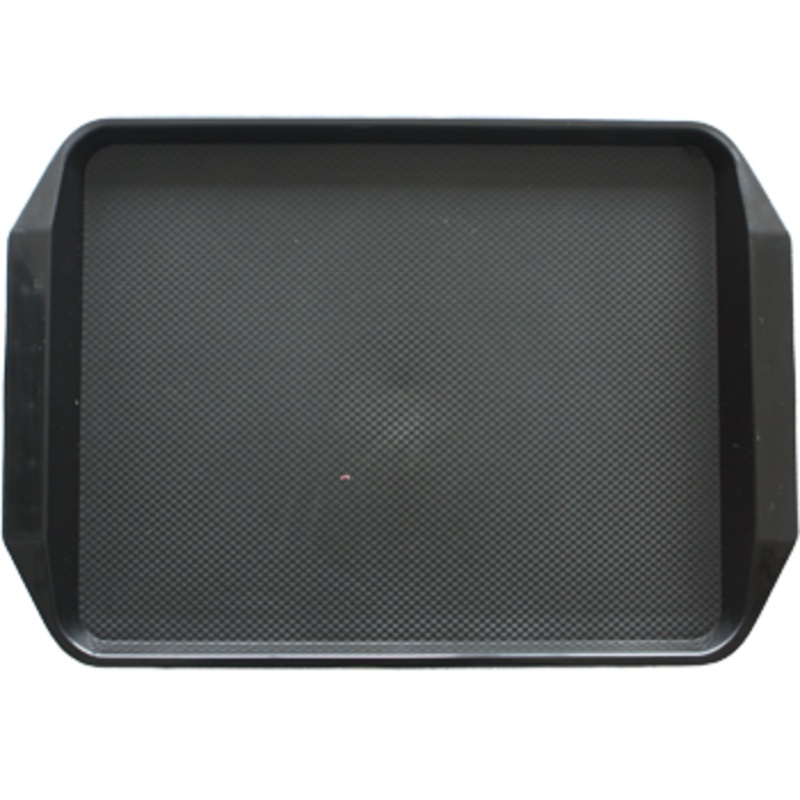 Polypropylene non slip serving tray black 42.5cm