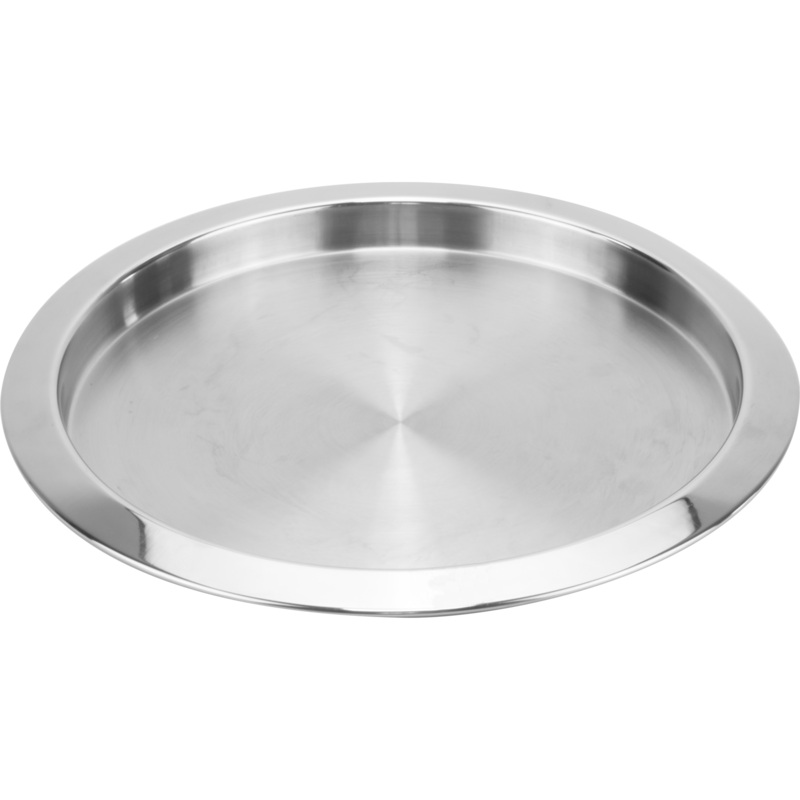 Stainless steel serving tray 35cm