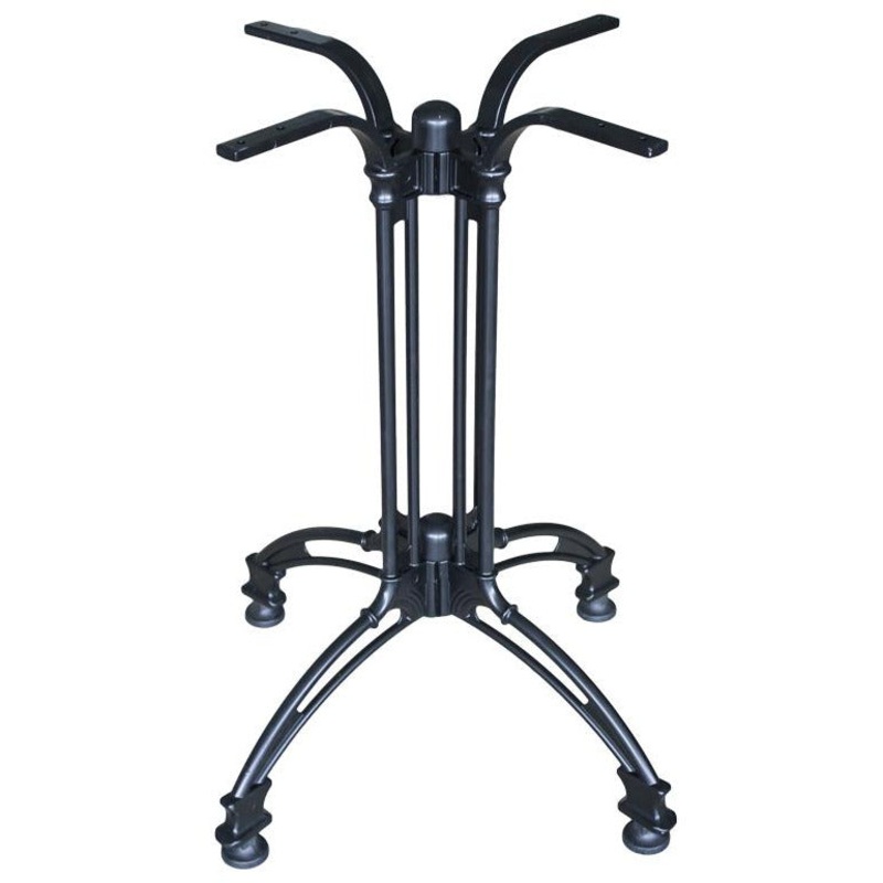 Aluminium stand for square/round table "Retro" black
