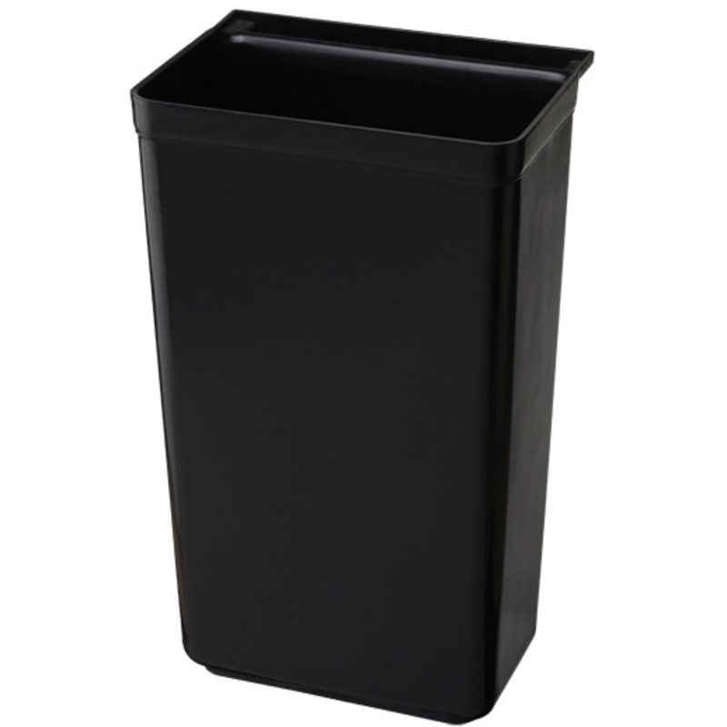 Bin for service trolley black 33x23cm