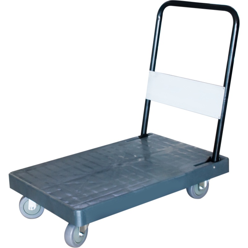 Flat trolley with raised push handle "Grey" 72x78cm