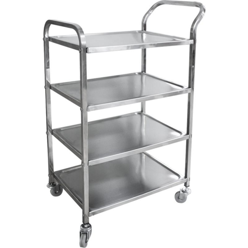 Metal four level dining cart 55cm