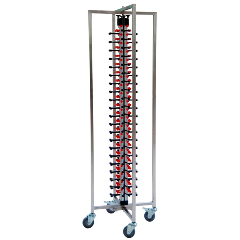Mobile plate rack for 84 plates