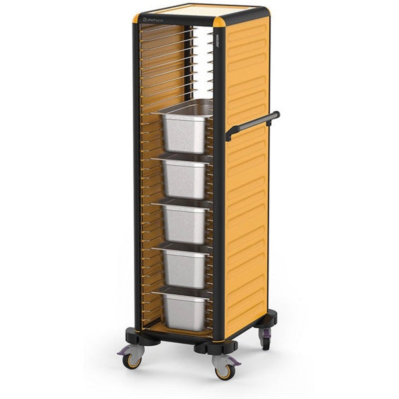 Single gastronorm trolley 34 shelfs GN1/1