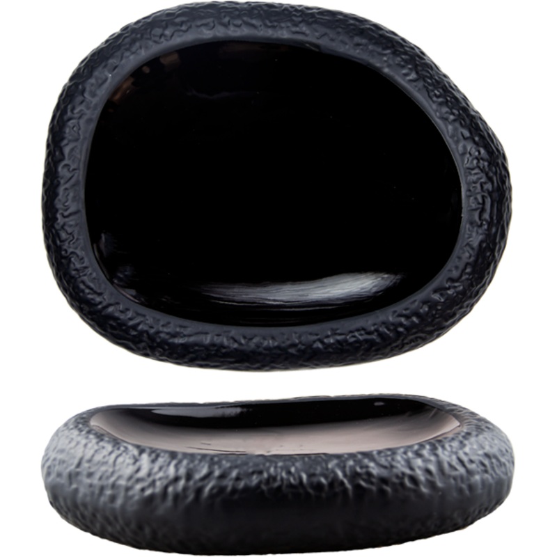 Black nest presentation plate 28cm
