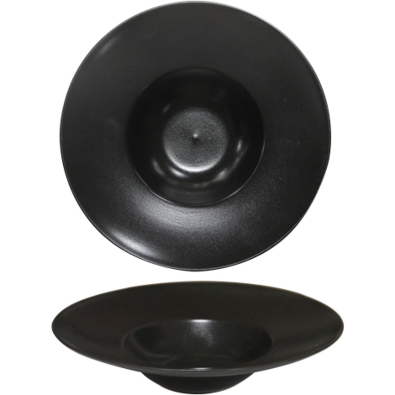 Meteor black pasta plate 26cm