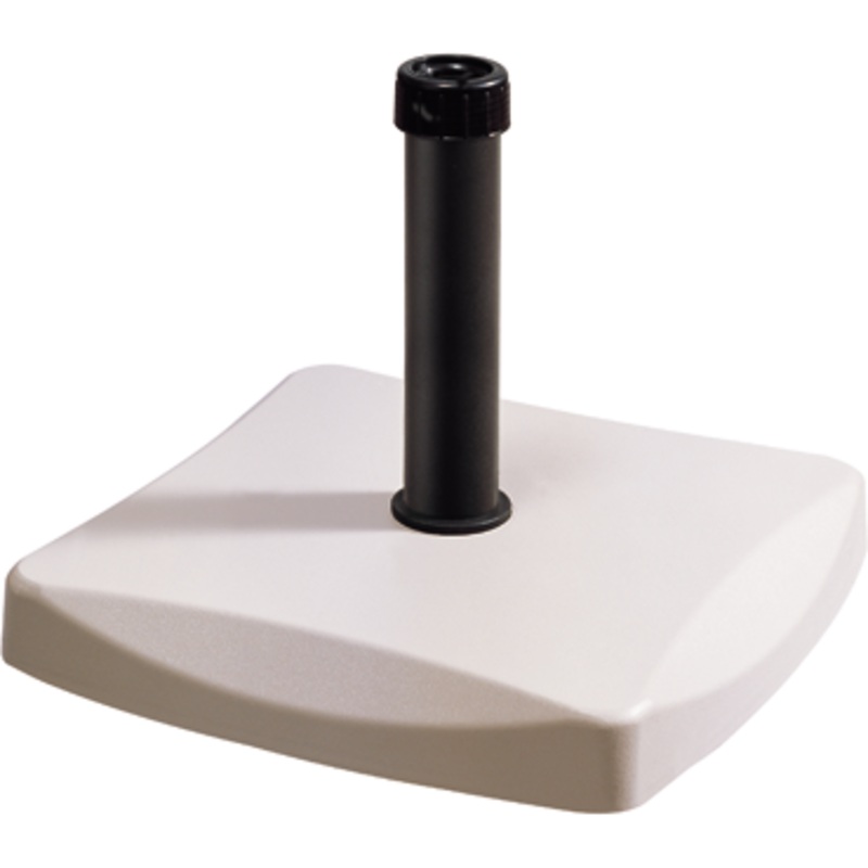 Square umbrella base white 25kg