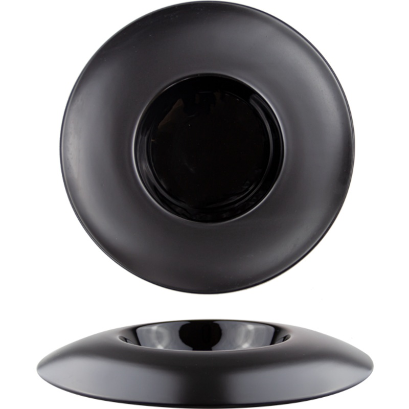 Vision black gourmet deep plate 23cm