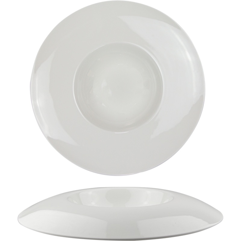 Vision white gourmet deep plate 18cm