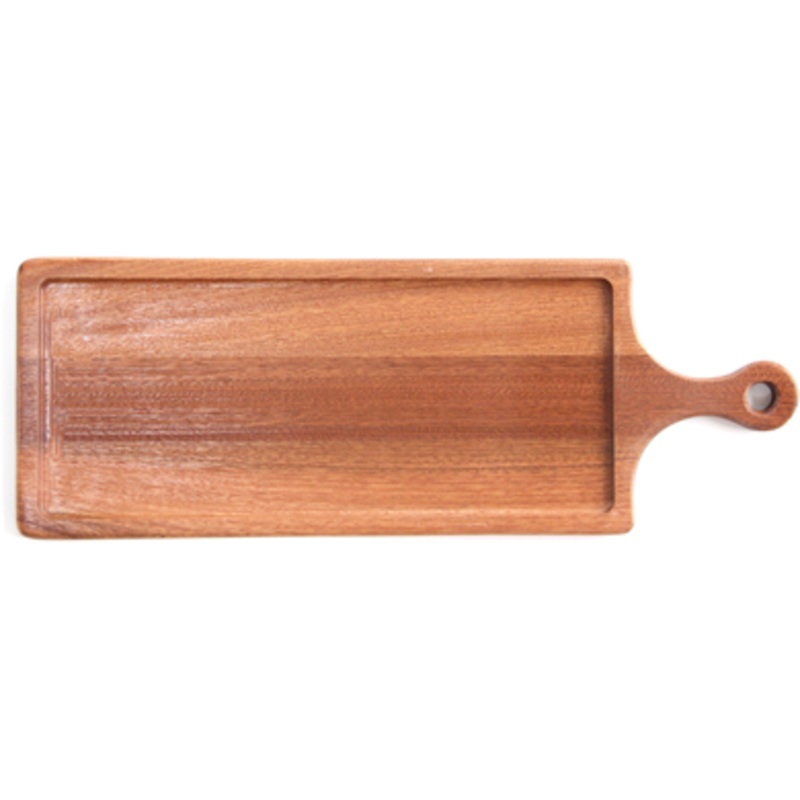 Wooden serving board with handle 58cm