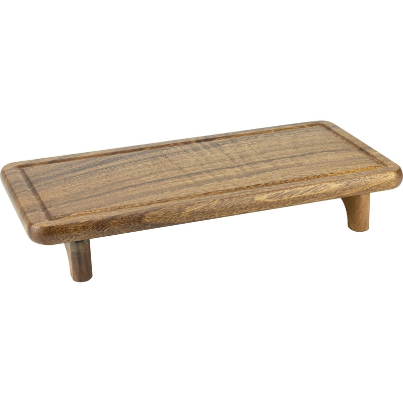 acacia rectangular presentation board 41x20cm