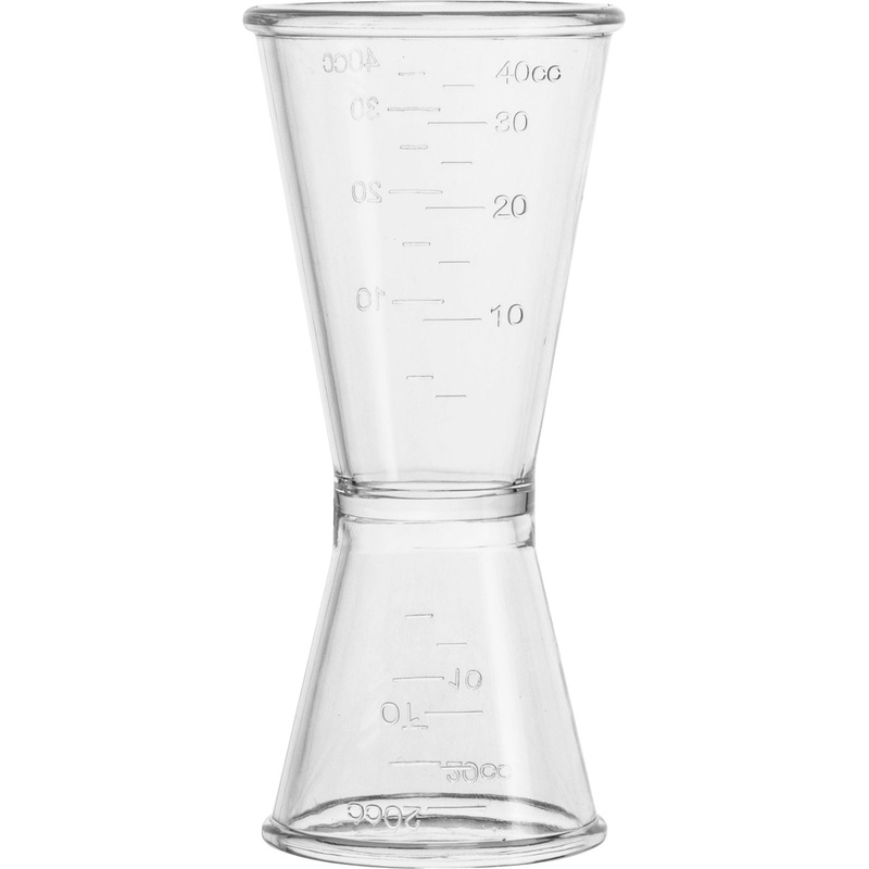 Spirit measure "Double Jigger" 20/40ml transparent