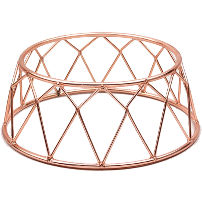 3D non slip display stand red copper 10cm